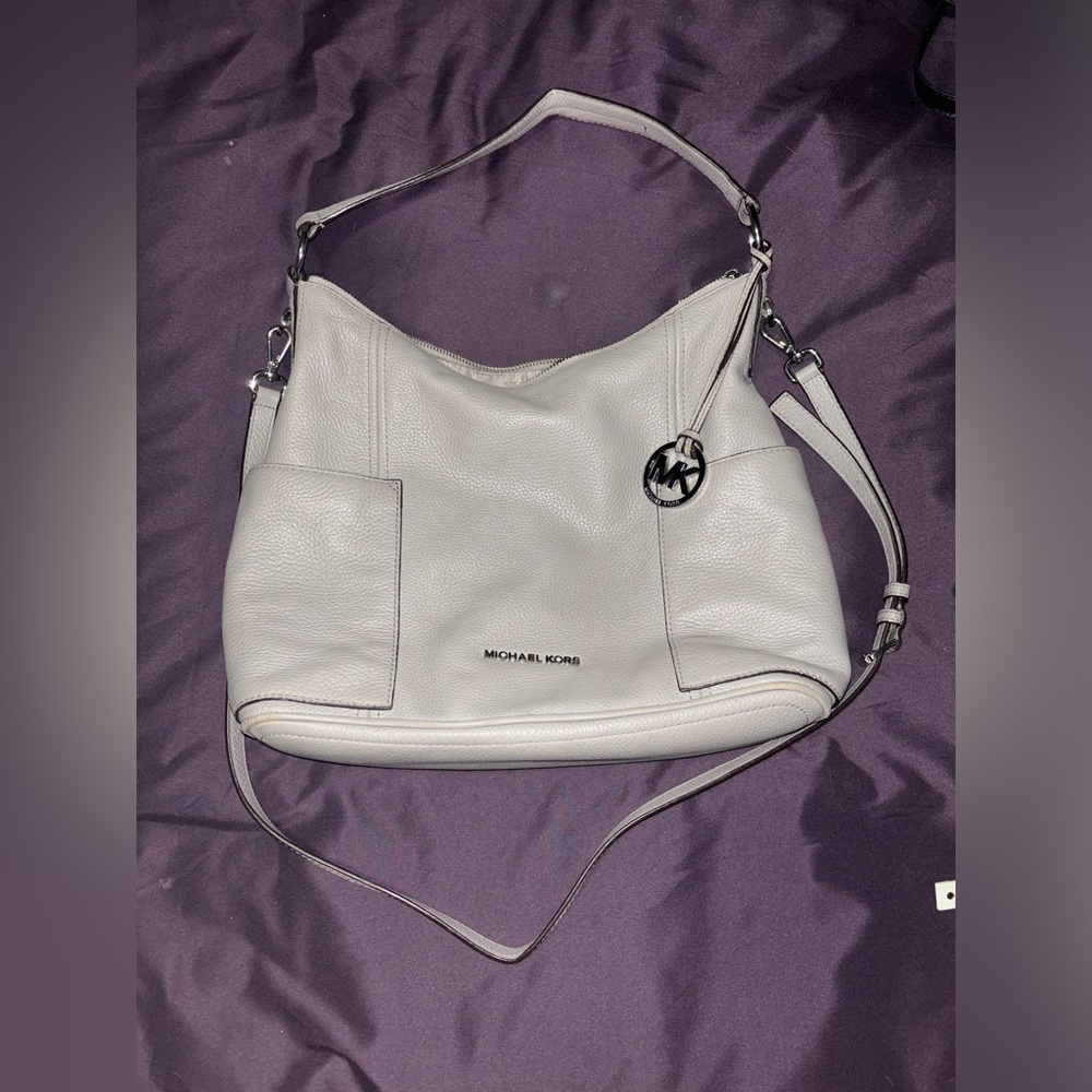 Grey Michael Kors Large Shoulder Bag